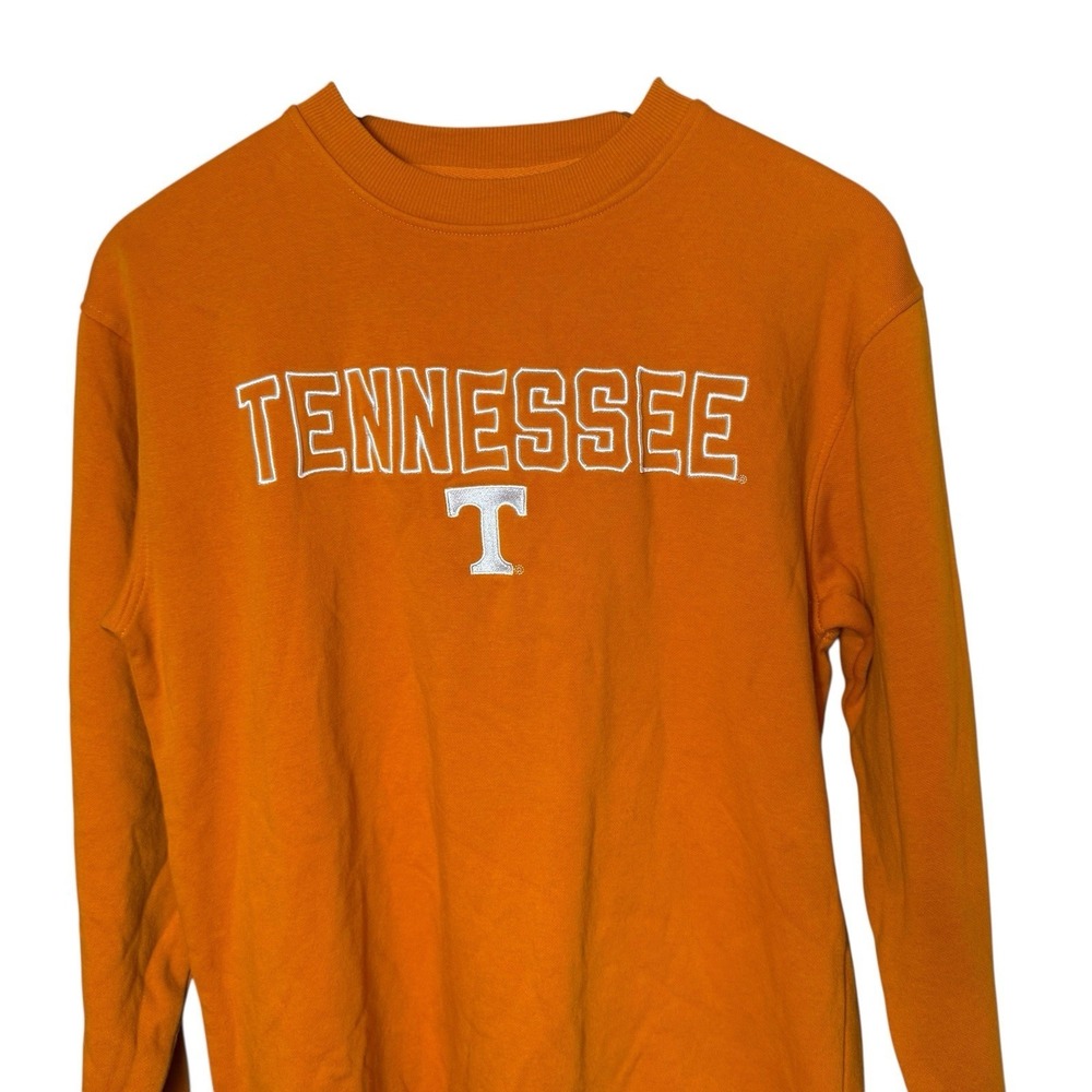 Champion UT Vols University Of TN Orange Sweatshirt Small Embroidered Spell Out